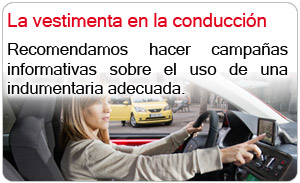 La vestimenta en la conduccin