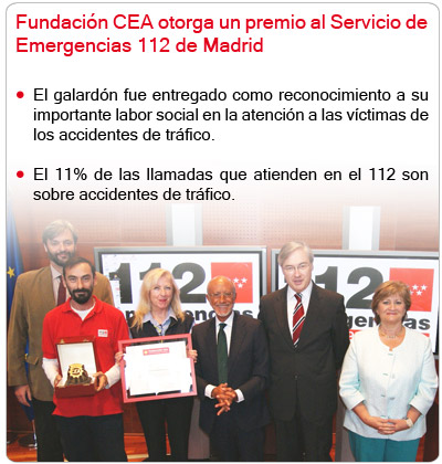 Fundacin CEA premia al Servicio de Emergencias 112 de Madrid