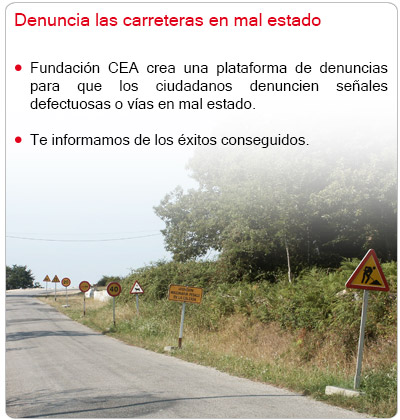 Denuncia las carreteras en mal estado