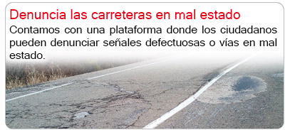 Denuncia las carreteras en mal estado