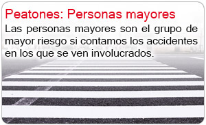 Peatones: Personas mayores
