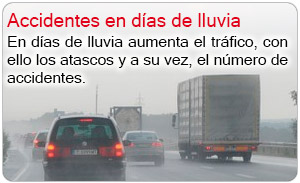 Accidentes en das de lluvia