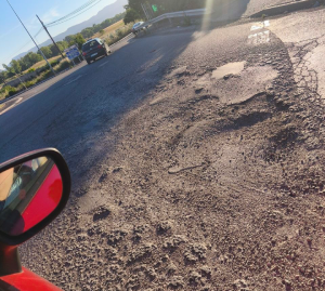 Burgos - Miranda de Ebro - Mal estado de la carretera