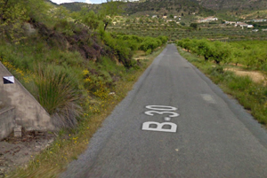 Estado de abandono Carretera B-30