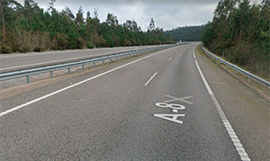 La Coruña – A8 – Mal estado de la carretera