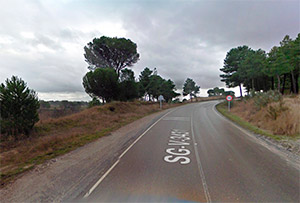 Segovia - de Nava de la Asunción a Coca - Mal estado de la carretera