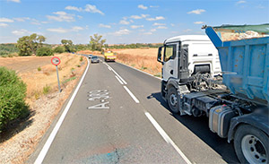 Sevilla - Barriada Junta de los Ríos hasta Paterna de Rivera - Mal estado de la carretera