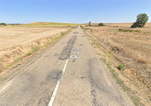 Palencia - carretera P-434 - Mal estado de la carretera