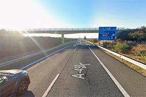Sevilla - A 49 de Sevilla a Huelva - Mal estado de la carretera