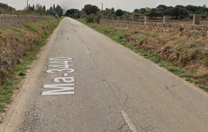 Islas Baleares - Llubi - Mal estado de la carretera