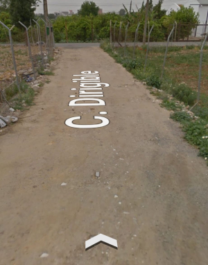 Sevilla - Calle Dirigible - Carretera sin asfaltar