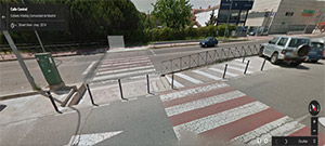 Deficiente señalización paso peatones en Collado Villalba