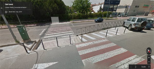 Deficiente señalización paso peatones en Collado Villalba